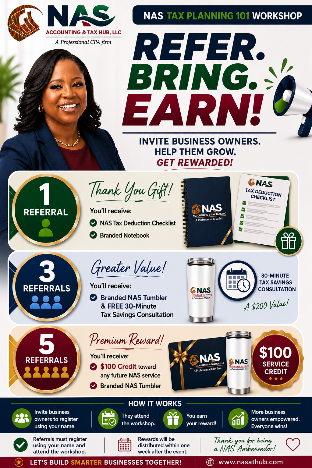 NAS Ambassador Referral Rewards